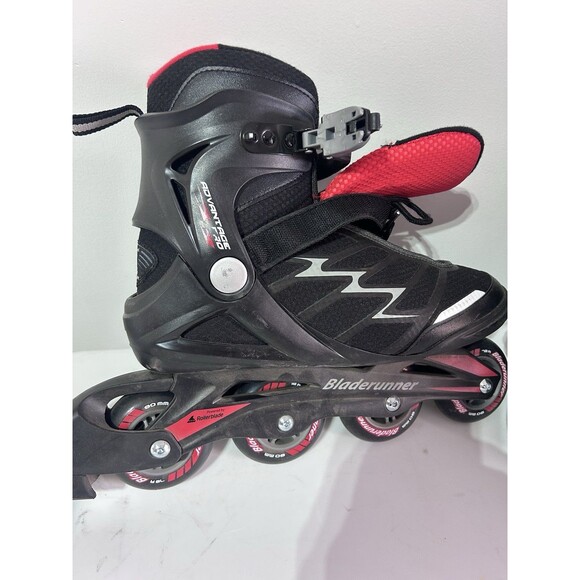 Bladerunner Advantage Pro XT Inline Mens Skates US 10 Rollerblade Black Red 80mm - Picture 2 of 11